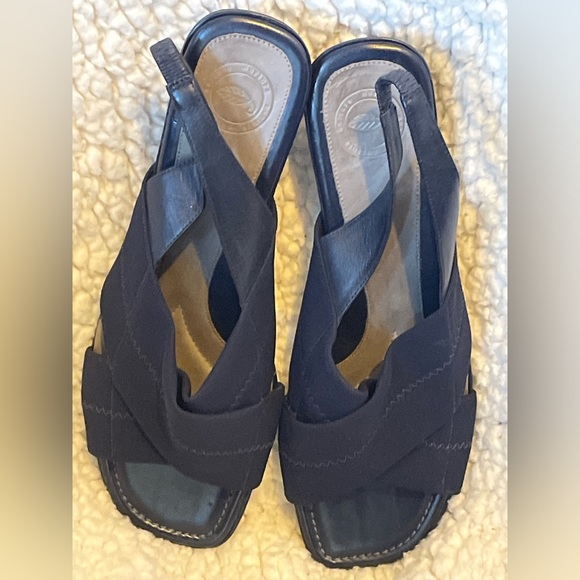 Women’s Nurture Navy Square Open Toe Sandals Size 9 - Picture 1 of 12